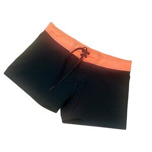 Burnside Women's Shorts Black and Orange Size Medium